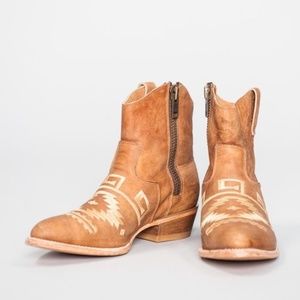 NEW Matisse Remington Leather Ankle Cowboy Boots Size 8.5